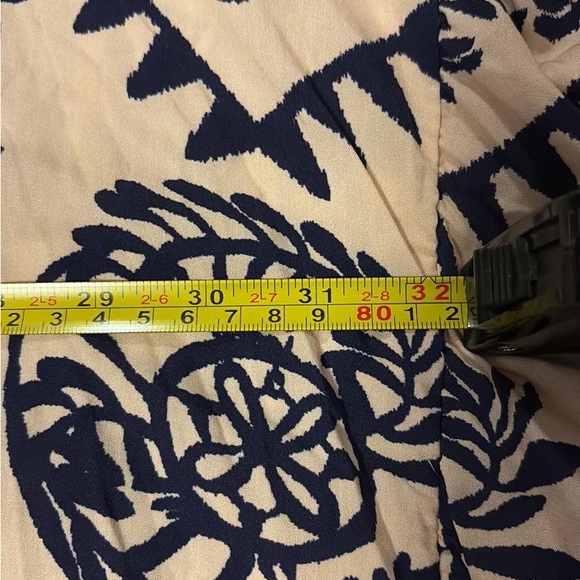 Navy and Cream Maxi Dress - Picture 11 of 14